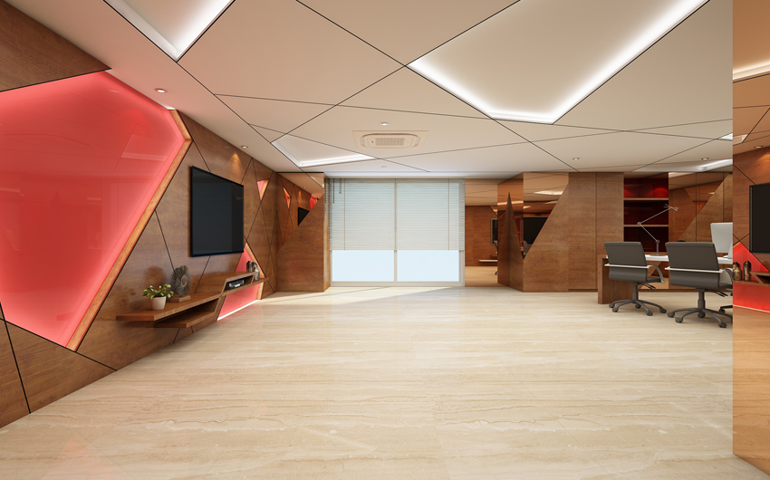 FACETED - 40000 SFT OF CORPORATE OFFICE FOR  TRANSSTROY INDIA LTD